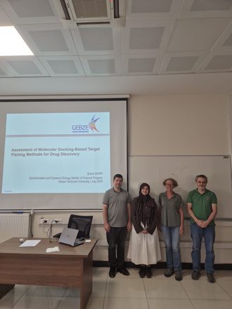 Şuara Şahin with the thesis jury after her defense
